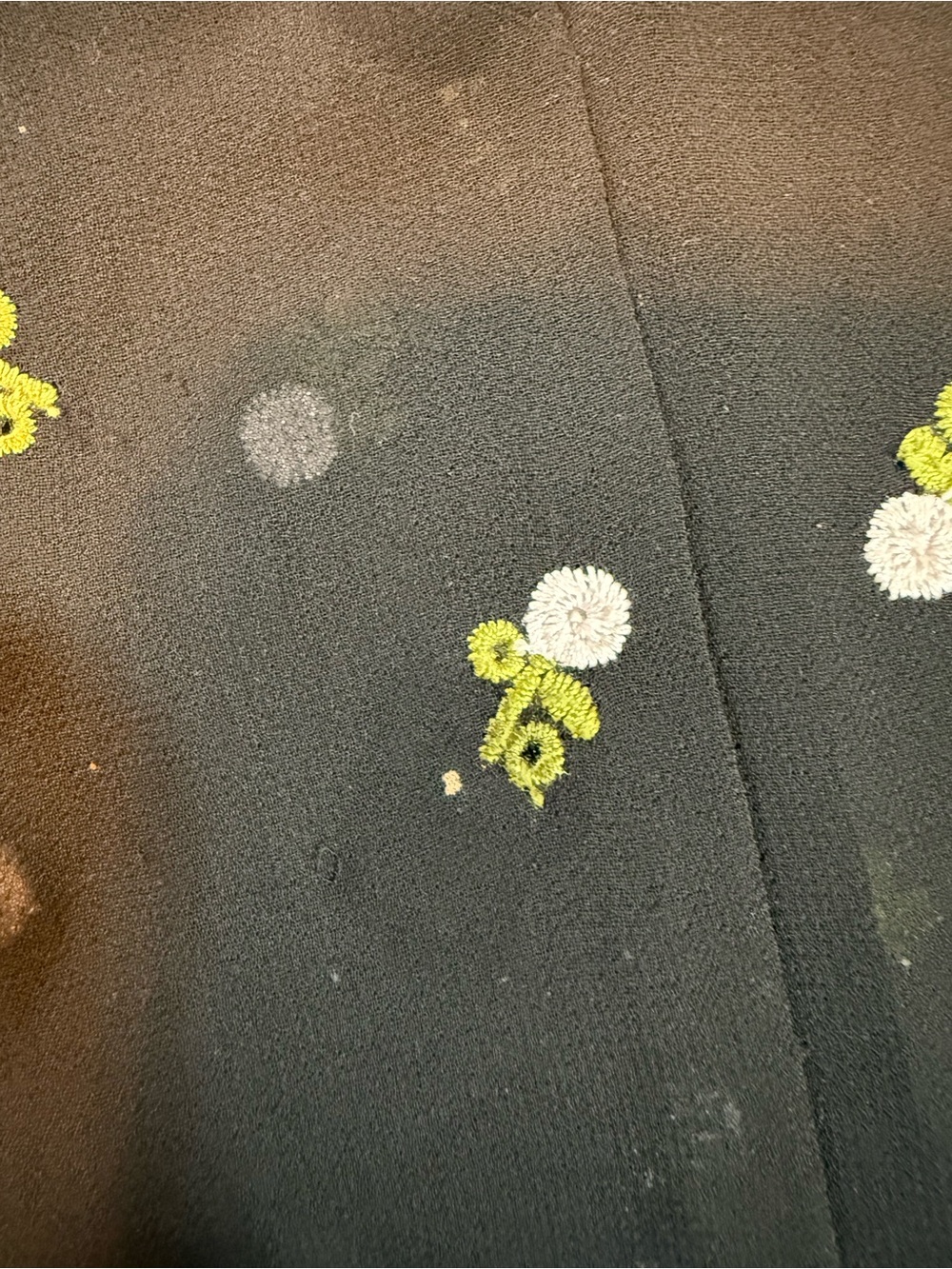 Cabi Sheer Embroidered Floral Blouse Size Small Black Long Sleeve Boho Top - Picture 11 of 14